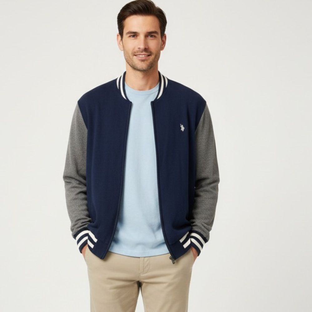 U.S. Polo ASSN Mens Full Zip Jacket Size XXL